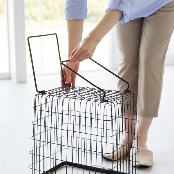 山崎実業 折り畳み脚付きランドリーバスケット tower | インテリア雑貨・タワーシリーズ