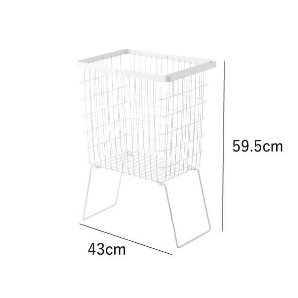 山崎実業 折り畳み脚付きランドリーバスケット tower | インテリア雑貨・タワーシリーズ