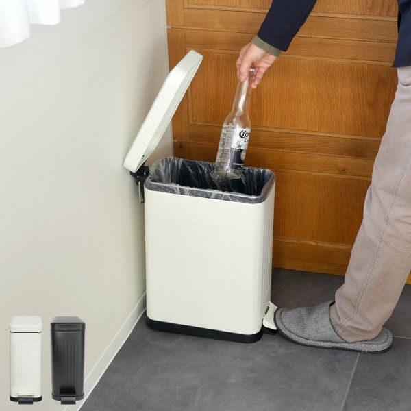 Galva ガルバ スクエアダストボックス ソフトクロージング 10L | インテリア雑貨・ゴミ箱