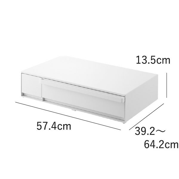 山崎実業 IHクッキングヒーターラック タワー 引き出し&スライドテーブル tower | キッチン雑貨・タワーシリーズ