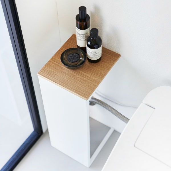 山崎実業 目隠しトイレ配管カバー タワー tower 