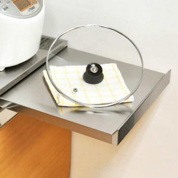 足立製作所 家電下で使うステンレススライドテーブル | キッチン雑貨・レンジ台