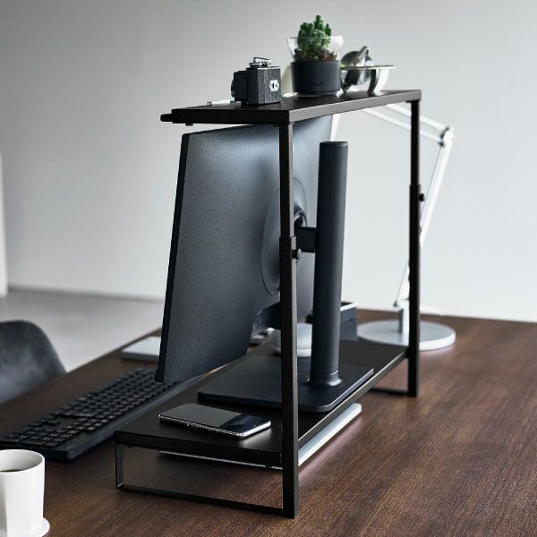 山崎実業 モニター上下ラック タワー 2段 tower | インテリア雑貨・タワーシリーズ