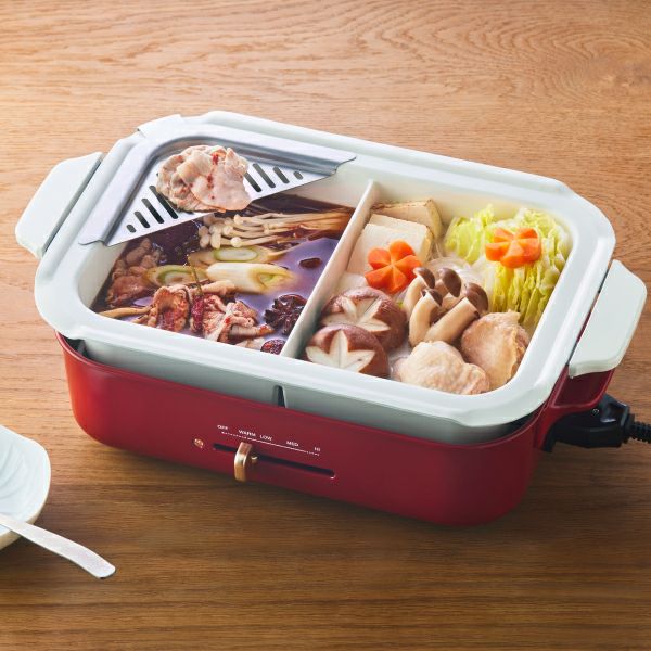 BRUNO ブルーノ コンパクトホットプレート用 セラミックコート仕切り鍋 | キッチン家電・ホットプレート