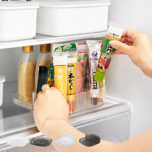 山崎実業 冷蔵庫中回転式トレー タワー スクエア tower | キッチン雑貨・タワーシリーズ