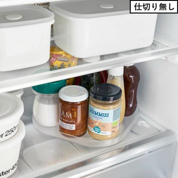 山崎実業 冷蔵庫中回転式トレー タワー スクエア tower | キッチン雑貨・タワーシリーズ