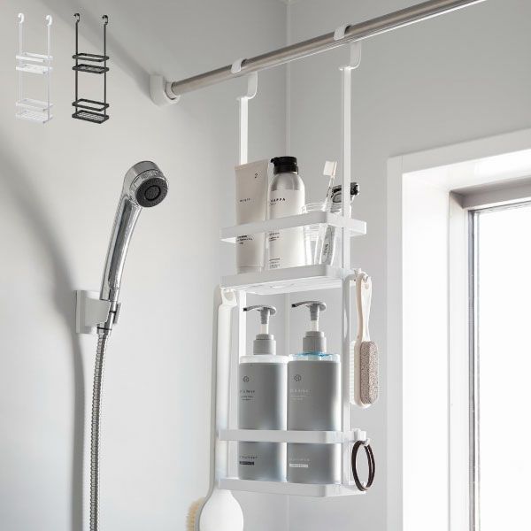 山崎実業 引っ掛けディスペンサースタンド タワー 2段 tower | バスグッズ・タワーシリーズ