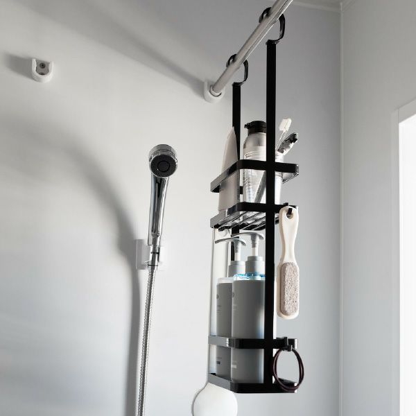 山崎実業 引っ掛けディスペンサースタンド タワー 2段 tower | バスグッズ・タワーシリーズ