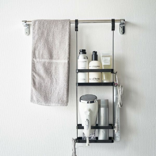 山崎実業 引っ掛けディスペンサースタンド タワー 2段 tower | バスグッズ・タワーシリーズ