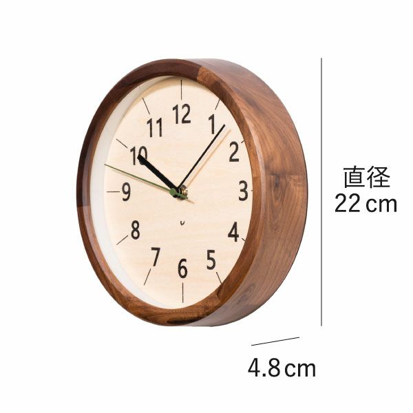 CHAMBRE シャンブル ちいさな木の実のかけ時計 | インテリア雑貨・掛け時計