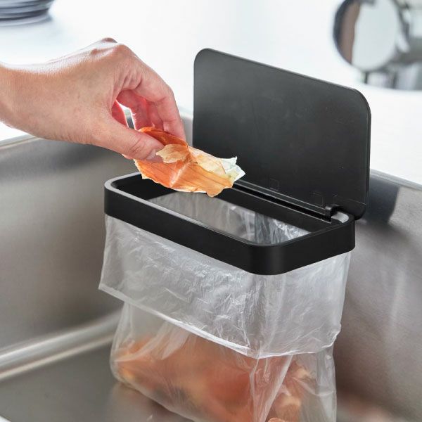 山崎実業 マグネット蓋付きポリ袋ホルダー タワー tower | キッチン雑貨・タワーシリーズ