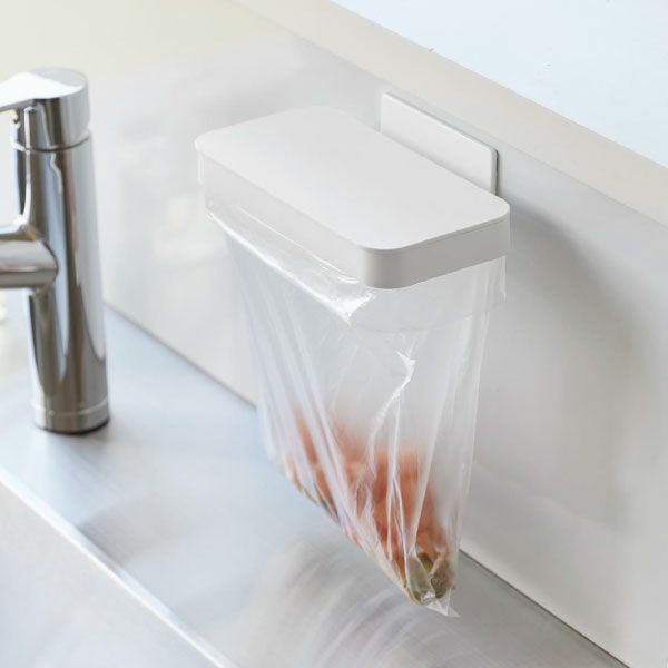 山崎実業 マグネット蓋付きポリ袋ホルダー タワー tower | キッチン雑貨・タワーシリーズ