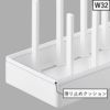 山崎実業 シンク下幅調節鍋蓋＆フライパン収納スタンド タワー tower | キッチン雑貨・タワーシリーズ