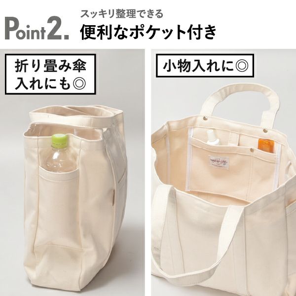 THREAD-LINE 8号帆布スクエアトート | インテリア雑貨・バッグ