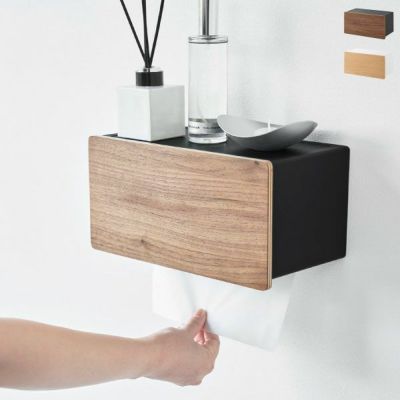 山崎実業 ウォールペーパータオルディスペンサー リン 石こうボード壁対応 RIN | インテリア雑貨・リンシリーズ