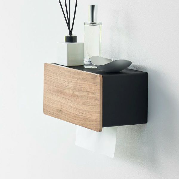 山崎実業 ウォールペーパータオルディスペンサー リン 石こうボード壁対応 RIN | インテリア雑貨・リンシリーズ