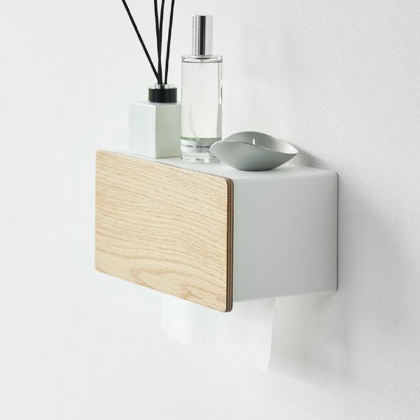 山崎実業 ウォールペーパータオルディスペンサー リン 石こうボード壁対応 RIN | インテリア雑貨・リンシリーズ