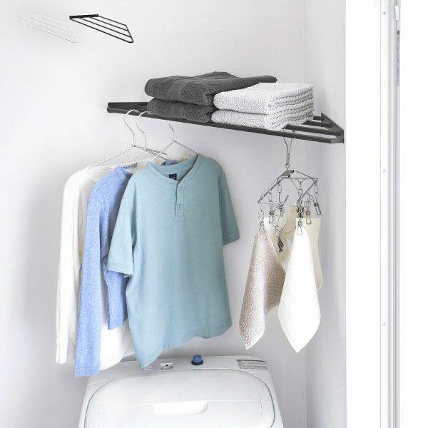 山崎実業 コーナーハンガーラック タワー 石こうボード壁対応 tower | インテリア雑貨・タワーシリーズ