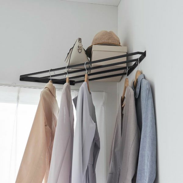 山崎実業 コーナーハンガーラック タワー 石こうボード壁対応 tower | インテリア雑貨・タワーシリーズ