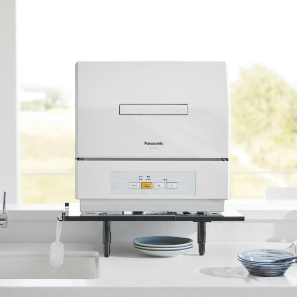 山崎実業 カウンターに載せられる伸縮食洗機ラック tower | キッチン雑貨・タワーシリーズ