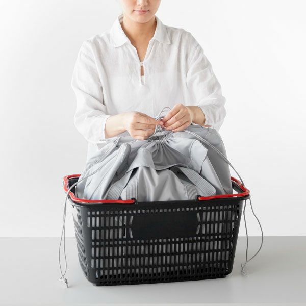 山崎実業 洗える持ち帰り寿司・ピザが入るレジかごかばん tower | インテリア雑貨・タワーシリーズ