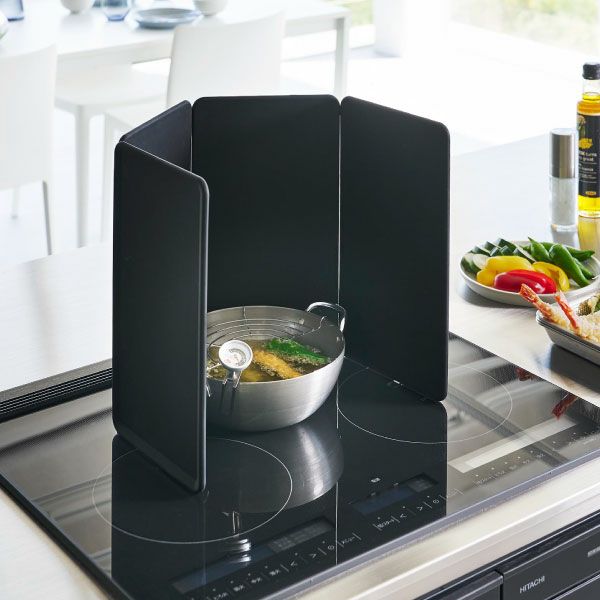  山崎実業 マグネットレンジガード 4枚パネル tower | キッチン雑貨・タワーシリーズ