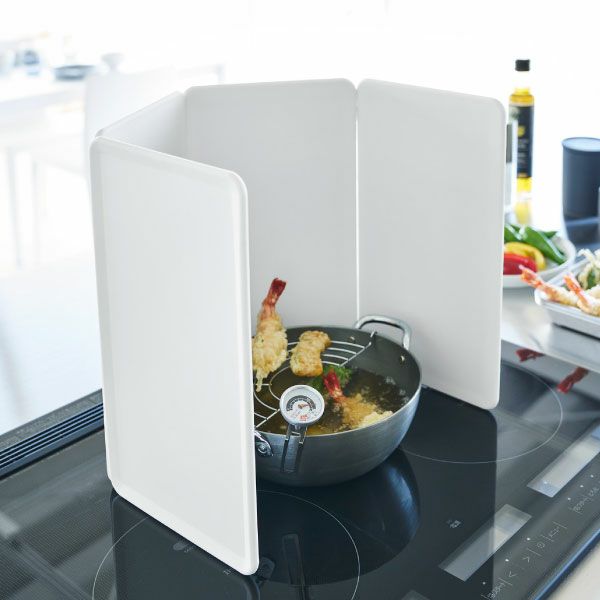  山崎実業 マグネットレンジガード 4枚パネル tower | キッチン雑貨・タワーシリーズ