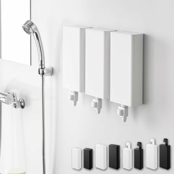 山崎実業 バスルーム詰め替えパウチディスペンサー収納ホルダー タワー tower | バスグッズ・タワーシリーズ