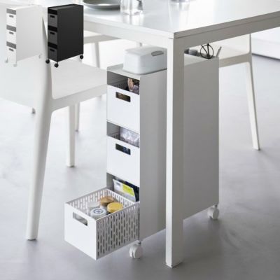 山崎実業 収納バスケットワゴン タワー 3段 tower | キッチン雑貨・タワーシリーズ
