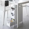 山崎実業 収納バスケットワゴン タワー 3段 tower | キッチン雑貨・タワーシリーズ