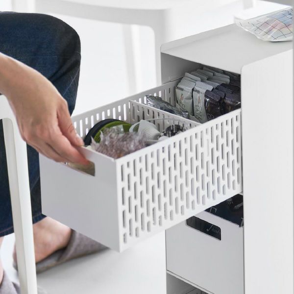 山崎実業 収納バスケットワゴン タワー 3段 tower | キッチン雑貨・タワーシリーズ