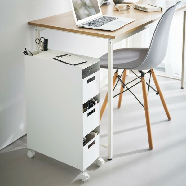 山崎実業 収納バスケットワゴン タワー 3段 tower | キッチン雑貨・タワーシリーズ