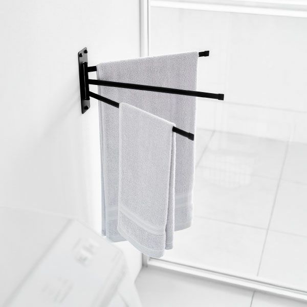 山崎実業 ウォールタオルハンガー タワー 3連 石こうボード壁対応 tower | バスグッズ・タワーシリーズ