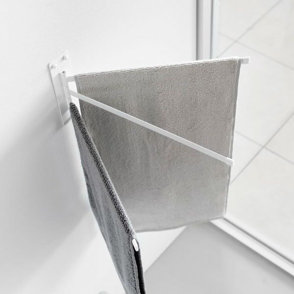 山崎実業 ウォールタオルハンガー タワー 3連 石こうボード壁対応 tower | バスグッズ・タワーシリーズ