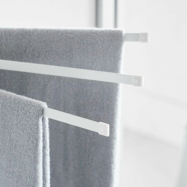 山崎実業 ウォールタオルハンガー タワー 3連 石こうボード壁対応 tower | バスグッズ・タワーシリーズ