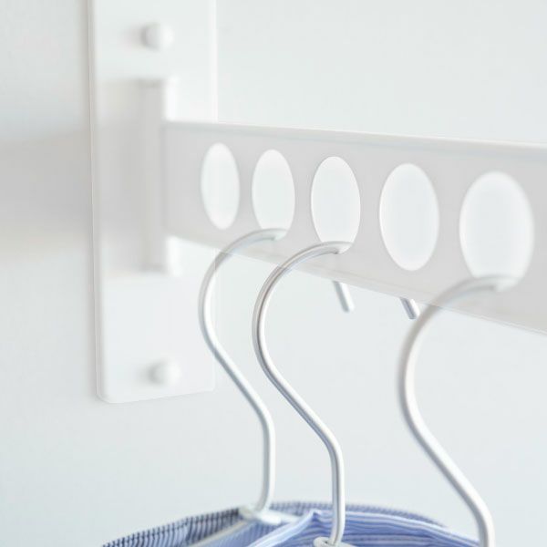 山崎実業 ウォール衣類ハンガー 石こうボード壁対応 tower | 室内物干し・タワーシリーズ