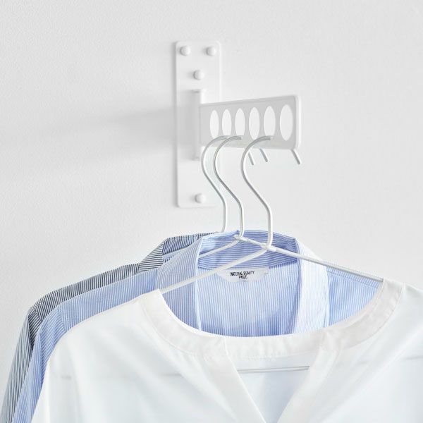 山崎実業 ウォール衣類ハンガー 石こうボード壁対応 tower | 室内物干し・タワーシリーズ