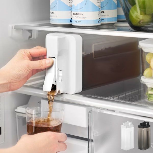 山崎実業 倒して置けてそのまま注げる冷水筒 タワー 2.2L tower | キッチン雑貨・タワーシリーズ