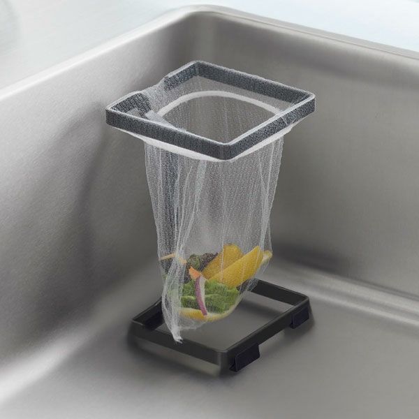 山崎実業 コーナーに置ける水切りネットホルダー タワー スクエア tower | キッチン雑貨・タワーシリーズ