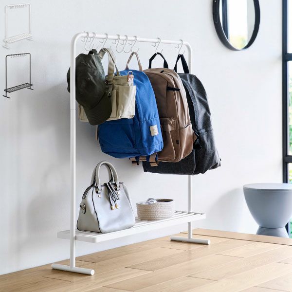 山崎実業 バッグ収納ラック タワー tower | インテリア雑貨・タワーシリーズ