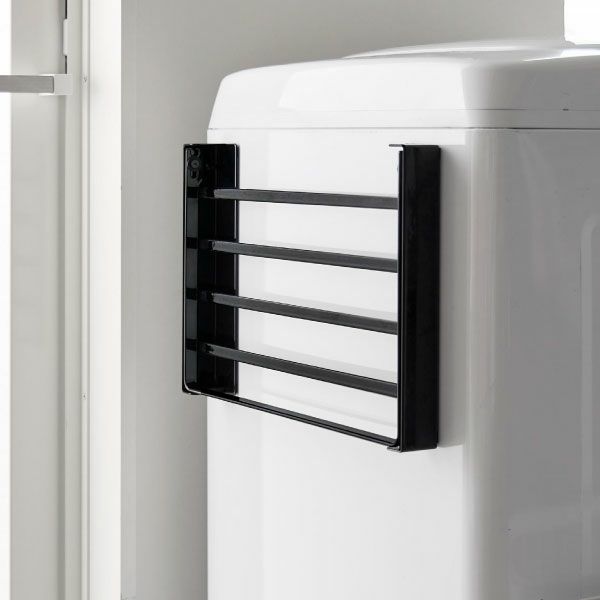 山崎実業 使いやすい高さに開くマグネット洗濯機横折り畳み棚 タワー tower | バスグッズ・タワーシリーズ