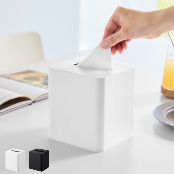 山崎実業 コンパクトティッシュケース タワー スクエア tower | インテリア雑貨・タワーシリーズ