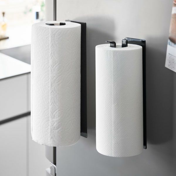 山崎実業 片手でカットマグネットキッチンペーパーホルダー タワー 縦タイプ tower | キッチン雑貨・タワーシリーズ