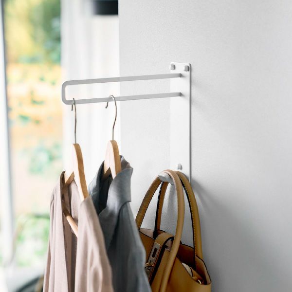 山崎実業 壁付けちょい干しハンガー タワー tower | バスグッズ・タワーシリーズ