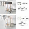 山崎実業 小物トレー付き収納ワゴン 2段リン RIN | キッチン雑貨・リンシリーズ