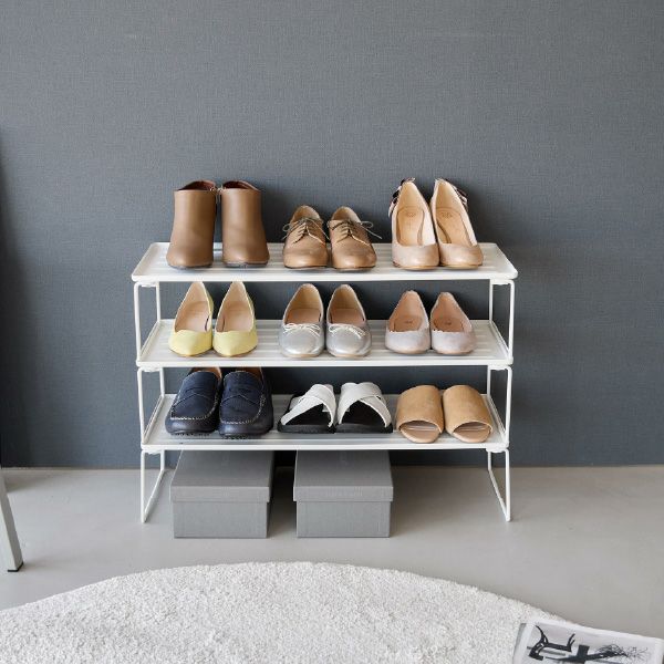 山崎実業 折り畳みシューズラック タワー tower | インテリア雑貨・タワーシリーズ
