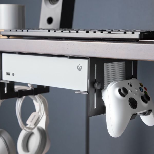 山崎実業 可動式デスク下ゲーム機ホルダー スマート smart | インテリア雑貨・スマートシリーズ