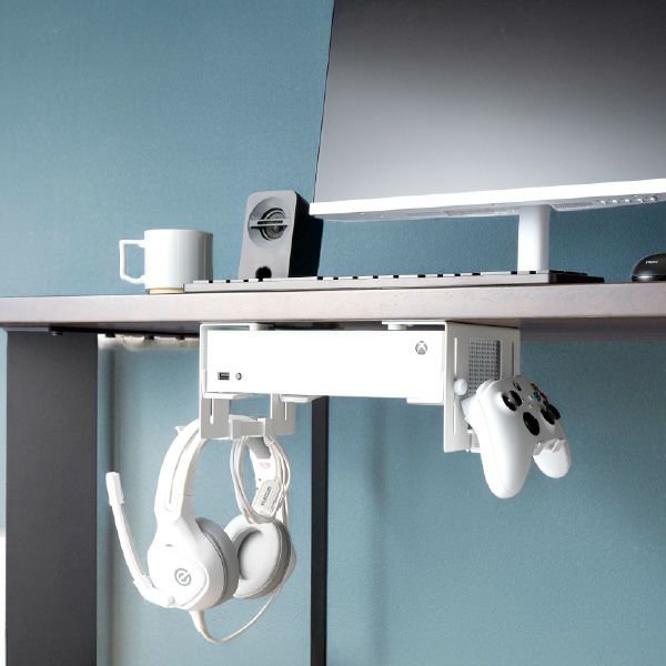 山崎実業 可動式デスク下ゲーム機ホルダー スマート smart | インテリア雑貨・スマートシリーズ