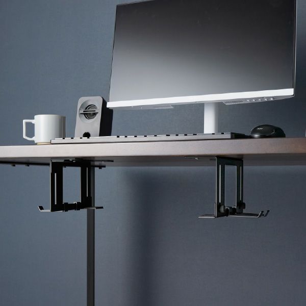 山崎実業 可動式デスク下ゲーム機ホルダー スマート smart | インテリア雑貨・スマートシリーズ