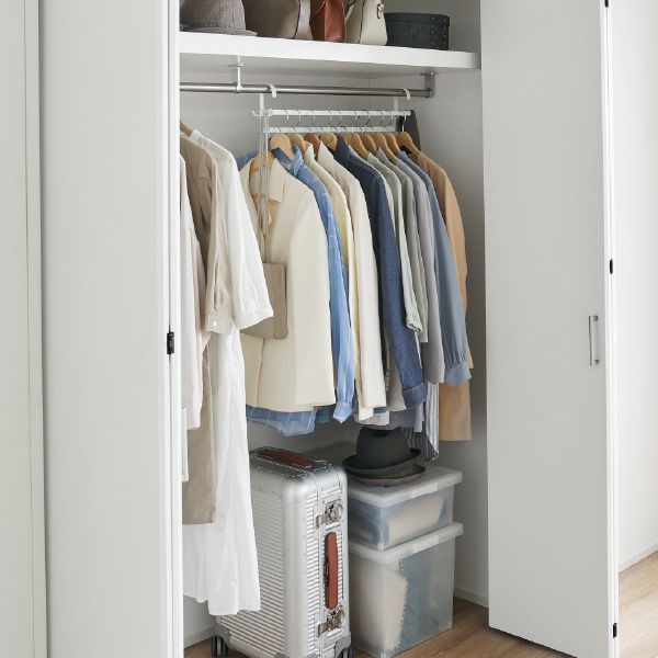 山崎実業 収納力アップ2段衣類ハンガー スマート W60 smart | インテリア雑貨・スマートシリーズ